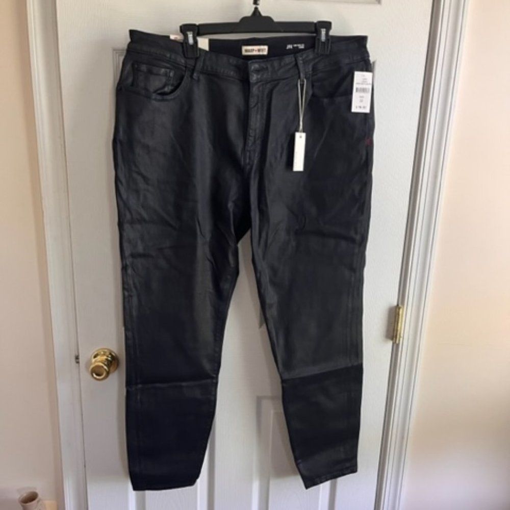 Warp + Weft | JFK Skinny Jeans | Black | Size 22 Plus